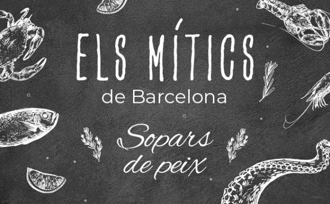 Cartell del cicle de sopars 'Els mítics de Barcelona'