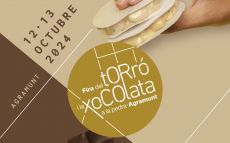 Cartell de la Fira del Torró i la Xocolata a la Pedra d'Agramunt 2024