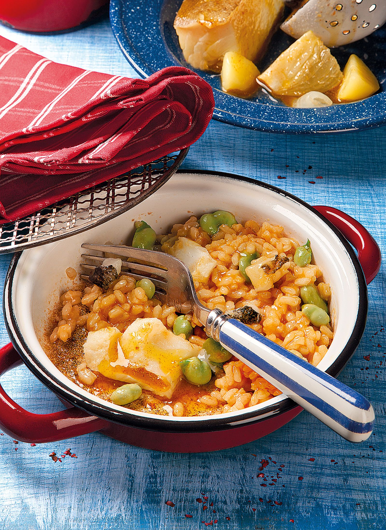 4 platos de arroz al estilo Mediterráneo